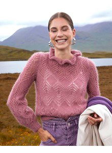 Damestrui met ajourpatroon