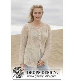 Vest gemaakt van Drops Brushed Alpaca Silk