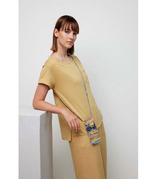 Haakpatroon Meerkleurig mobieltasje Beba