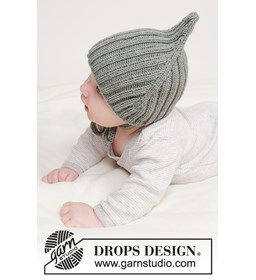 Boselfje Muts gemaakt van Drops Merino extra fine