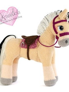 pony floortje met tweekleurige korte manen en staart