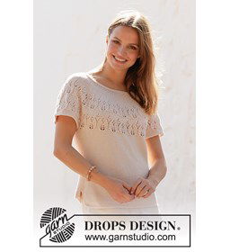 Dames shirt gemaakt van Drops Cotton Merino