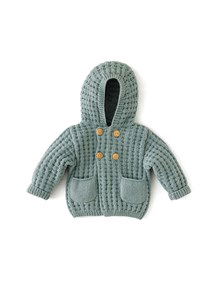 Babyvestje met brede overslag