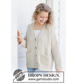After Winter Cardigan  gemaakt van DROPS Soft Tweed