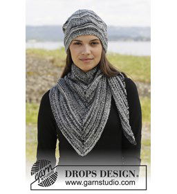 Gebreide muts en omslagdoek