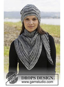 Gebreide muts en omslagdoek