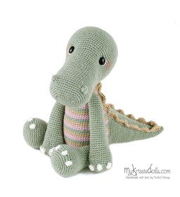 Knuffel krokodil gemaakt van Durable Soqs