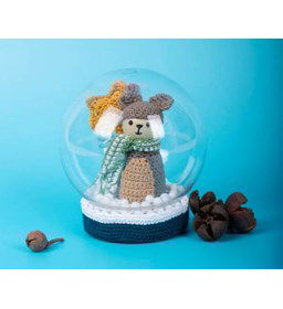 Winterstafereeltje gemaakt van Scheepjes Maxi Sweet Treat