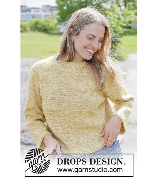 Breipatroon damestrui September Joy Sweater met kabels en rolranden