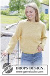Breipatroon damestrui September Joy Sweater met kabels en rolranden van andere kant