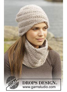 Gebreide muts en halswarmer