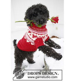 Gebreide hondentrui gemaakt van Drops Karisma