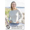 damestrui met raglan Misty Coast Sweater gemaakt van Drops Alpaca