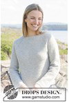Haakpatroon damestrui met raglan Misty Coast Sweater van andere kant