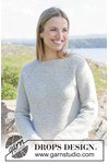 Haakpatroon damestrui met raglan Misty Coast Sweater van andere kant