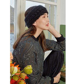 Hoofdband met subtiele glitter en kabels