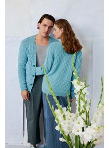 Damessvest in fantasiepatroon