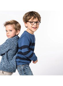 Kindertrui in streeppatroon