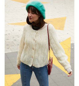 Damesvest met reverskraag