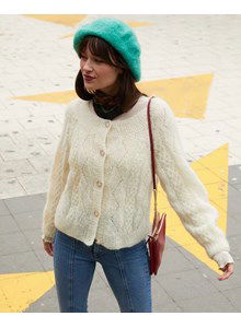 Damesvest met reverskraag