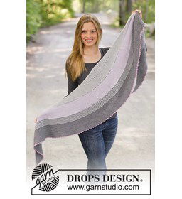 Omslagdoek gemaakt van Drops Baby Merino