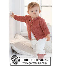 Babyvestje gemaakt van Drops Merino extra fine