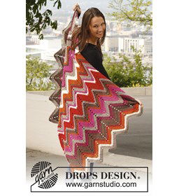 Gehaakte deken gemaakt van Drops Karisma