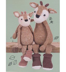 Verliefd hertenpaar Oscar gemaakt van Scheepjes Stone Washed