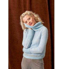 Damestrui met hoge halsboord
