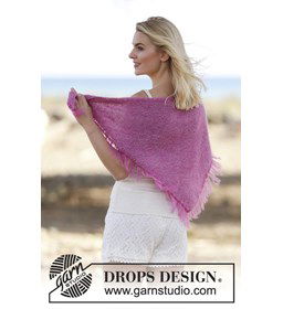 Omslagdoek gemaakt van Drops Kid Silk