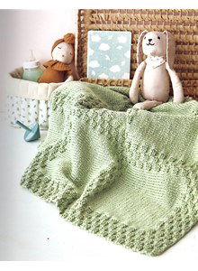 Deken in blokpatroon