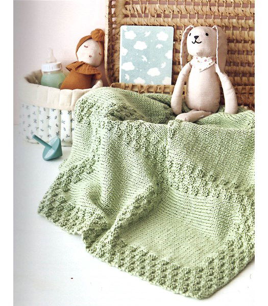 Breipatroon Deken in blokpatroon