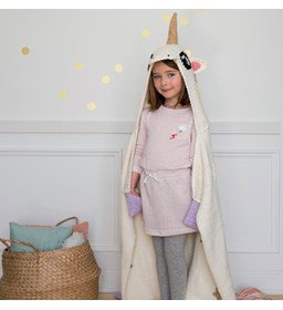 Cape eenhoorn gemaakt van Lammy Yarns Lurex