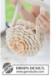 Haakpatroon Gehaakte ronde tas met gelaagd bloemenpatroon van andere kant