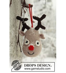 Gehaakt rendier gemaakt van Drops Safran