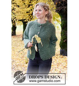 Damesvest gemaakt van Drops Kid Silk