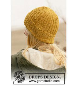 Dames muts gemaakt van DROPS Sky