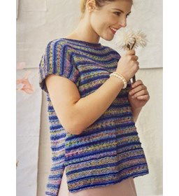 Marie Claire recht bloesje gemaakt van Lang Yarns Artsy