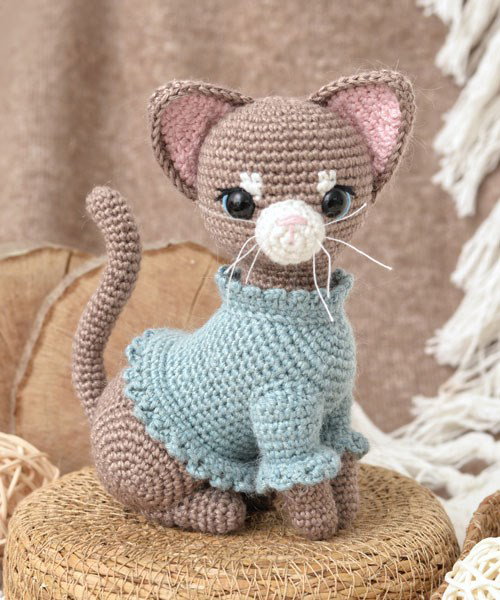 Haakpatroon Sophie de kat in trui