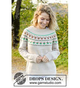 Damestrui met rendierpatroon gemaakt van Drops Daisy