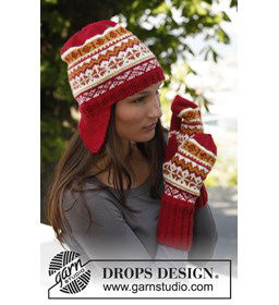 Muts en wanten  gemaakt van Drops Karisma