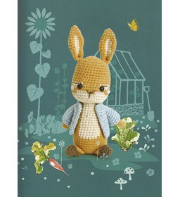 Pieter konijn knuffel gemaakt van Scheepjes Catona 25 en 10 gram