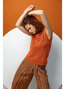 Damestopje met gaatjes patroon