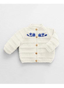 Babyvest met geborduurde bloemetjes