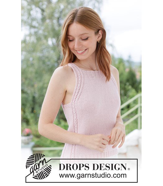 Breipatroon Gebreide zomertop met elegant kantpatroon