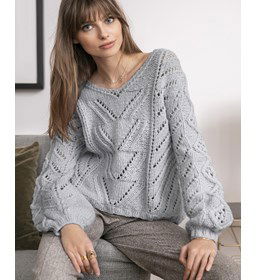 Dames trui gemaakt van Haaknaalden