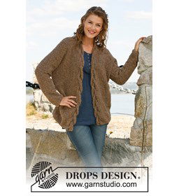 Vest gemaakt van DROPS Alpaca Boucle