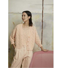 Damesvest gemaakt van Lang Yarns Soft Cotton