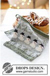 Breipatroon pannenlappen Snowman Time Potholders van andere kant