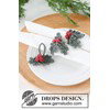 servetring of kerstdecoratie Holly Napkin Rings gemaakt van Drops Muskat